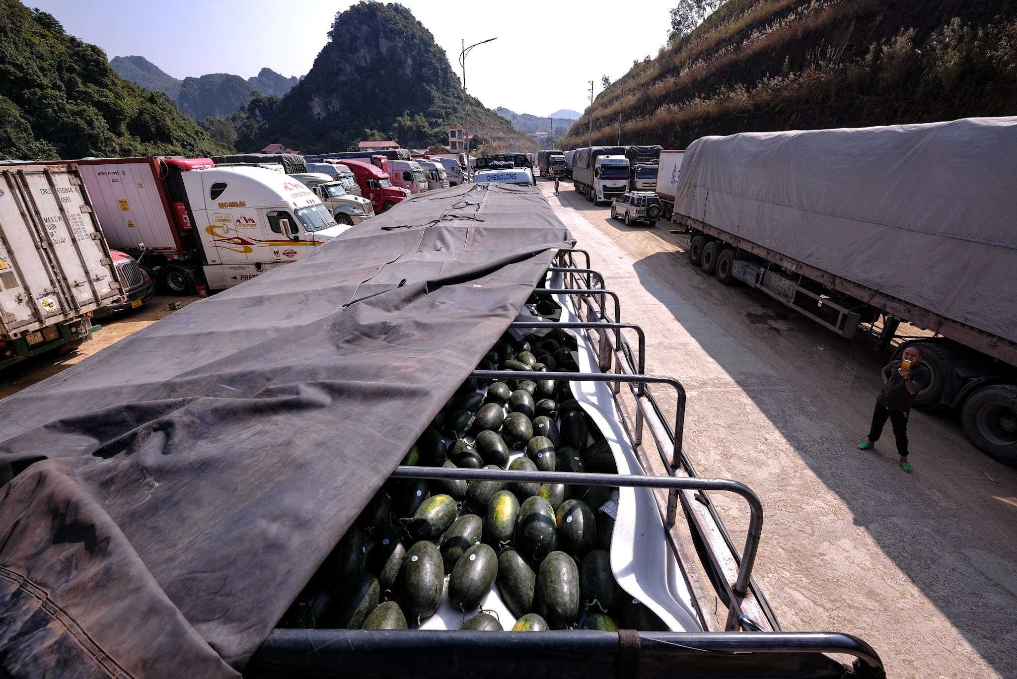 Còn 2.400 xe ùn ứ, Lạng Sơn đề nghị tạm dừng đưa nông sản lên cửa khẩu - Ảnh 1.
