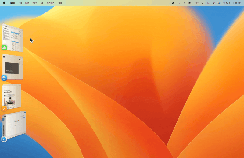 Sắp xếp các cửa sổ với Stage Manager trên hệ điều hành macOS Ventura - Ảnh 1.