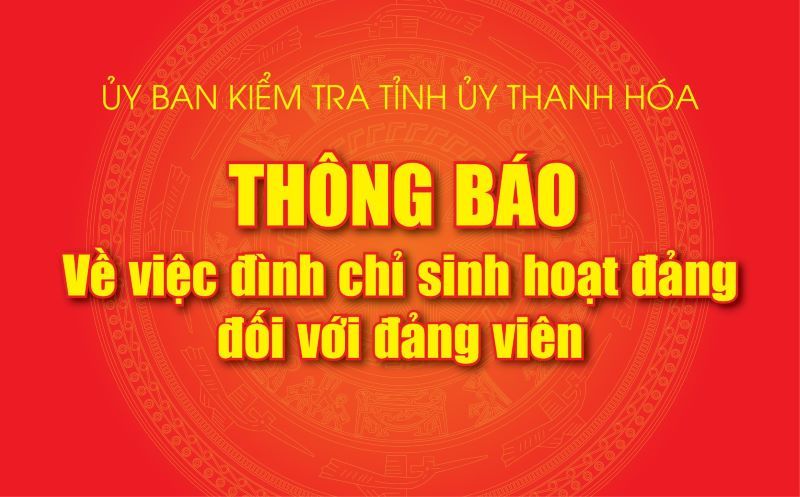 Đình chỉ sinh hoạt đảng cựu giám đốc Sở Tài chính Thanh Hóa để phục vụ điều tra - Ảnh 1. Đình chỉ sinh hoạt đảng cựu giám đốc Sở Tài chính Thanh Hóa để phục vụ điều tra - Ảnh 1.