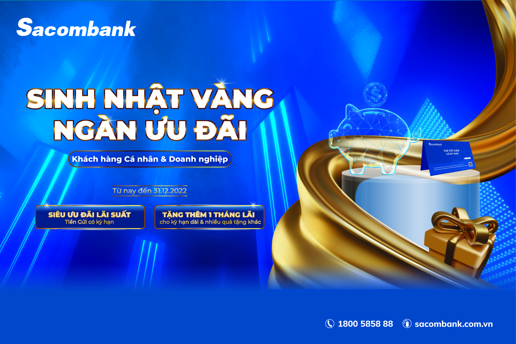 Cơ hội nhận thưởng ngay 1 tháng lãi suất khi tham gia gửi tiền có kỳ hạn tại Sacombank - Ảnh 1.