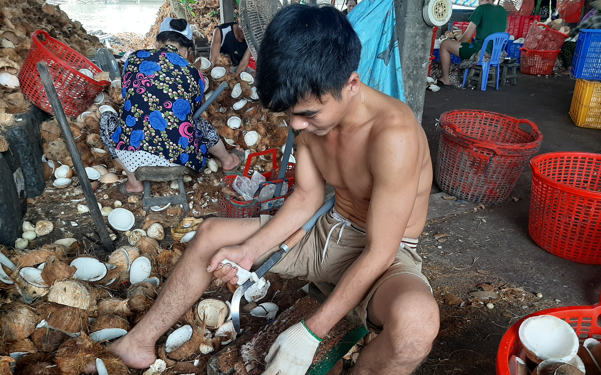 Độc đáo chợ dừa nổi Bến Tre - Kỳ 2: Nghề hay 