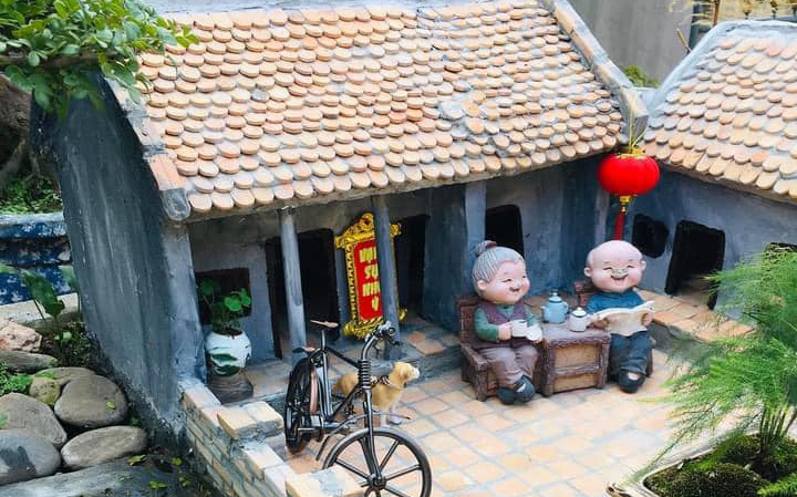 Mẹ bỉm sữa mê tít mô hình nhà gỗ, tiết kiệm tiền để mua về lắp ráp- Ảnh 5. Mô hình, tiểu cảnh ‘đắp gọt’ từ bìa giấy, vỏ lon nhìn là mê