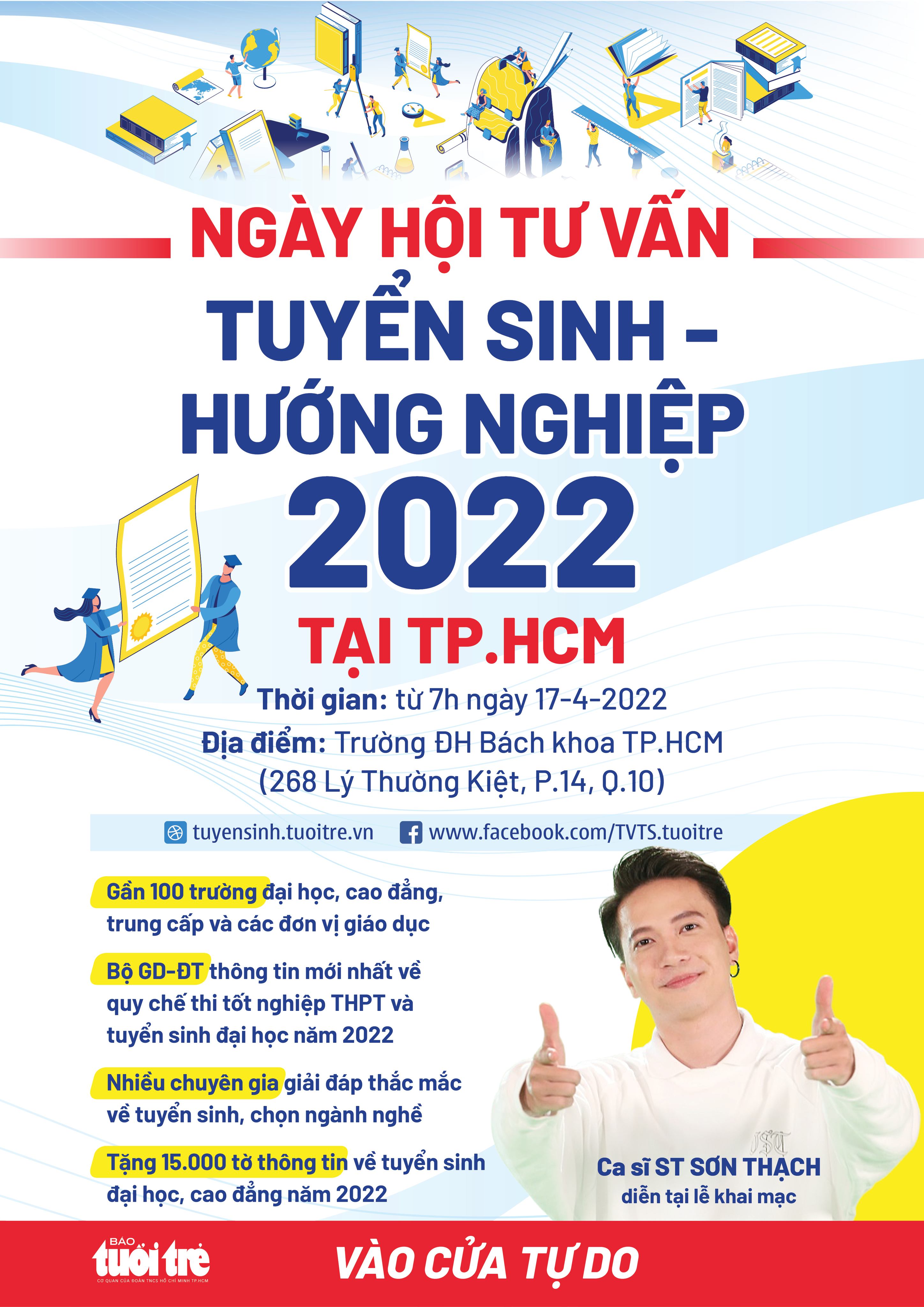 Ngày hội tư vấn tuyển sinh tại TP.HCM: Gần 200 gian tư vấn với nhiều hoạt động đặc sắc - Ảnh 1.