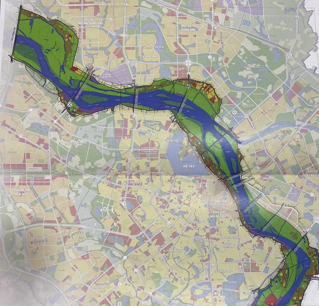 Hà Nội công bố quy hoạch phân khu đô thị sông Hồng, sông Đuống - Ảnh 2.
