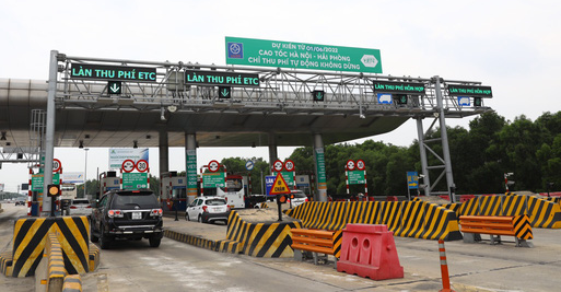 Cao tốc Hà Nội - Hải Phòng chỉ cho xe thu phí không dừng lưu hành, bắt đầu từ 1-6 - Ảnh 1.