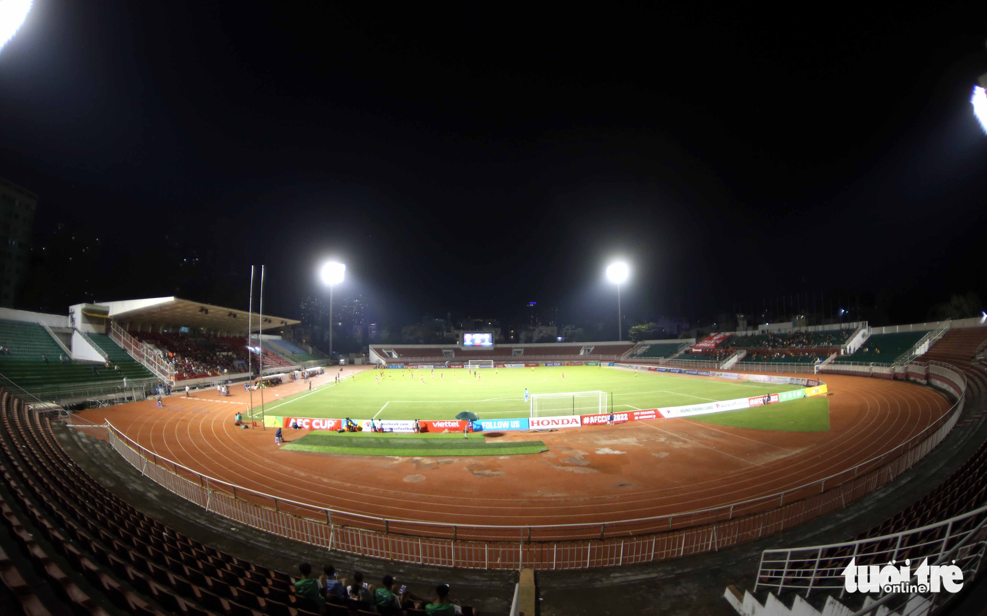 Sân Thống Nhất đìu hiu ngày Viettel đá mở màn AFC Cup 2022