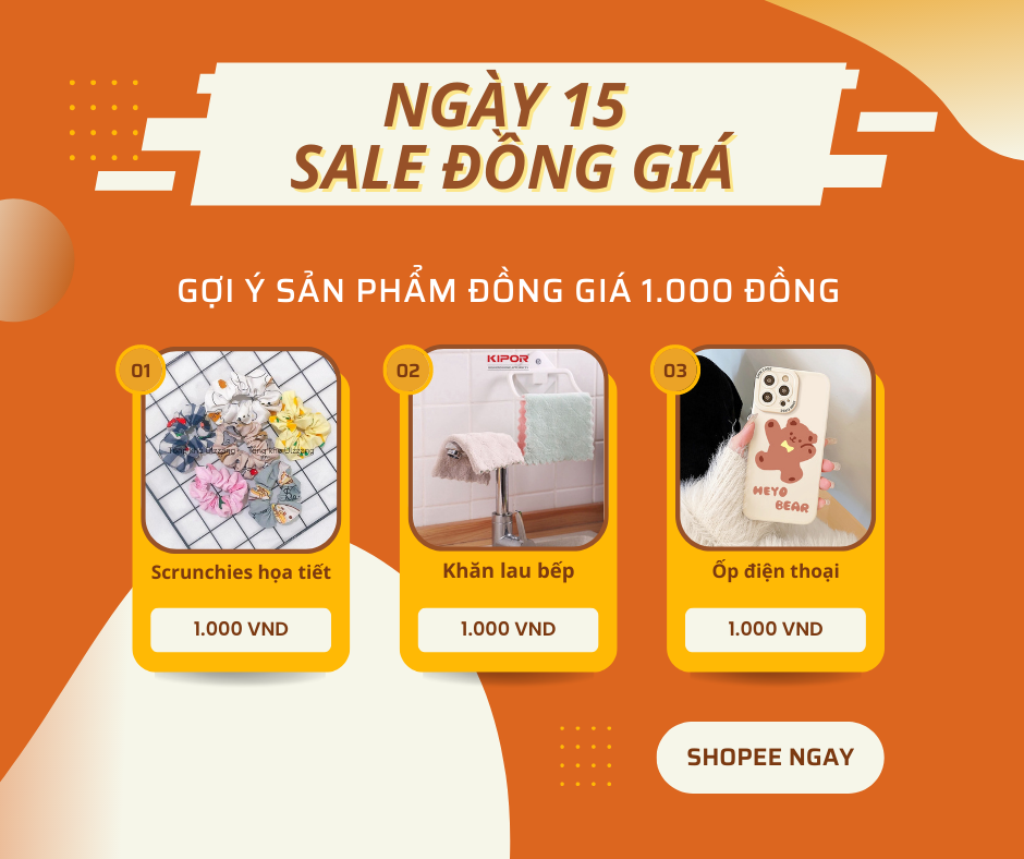 Mua sắm hàng hiệu giá tốt với ưu đãi miễn phí vận chuyển hấp dẫn tại Ngày 15 Sale Đồng Giá - Ảnh 4.