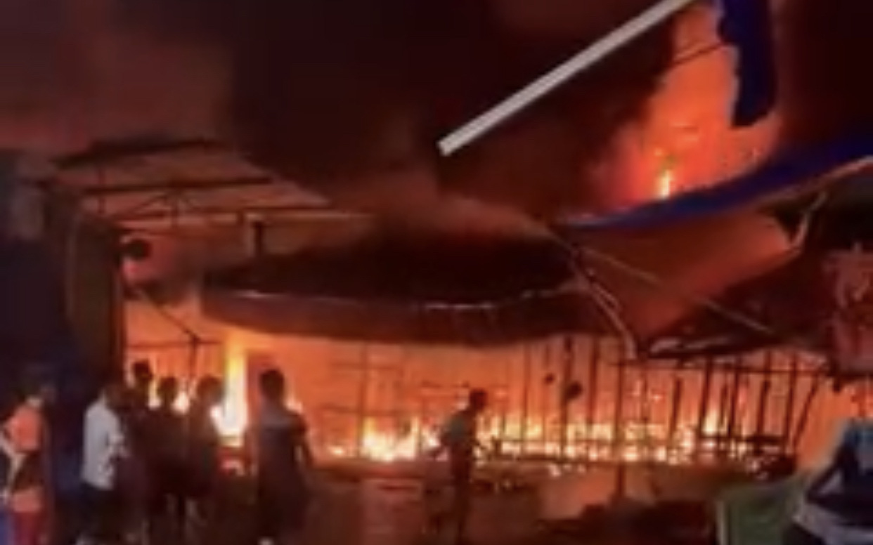 Cháy chợ ở Bắc Ninh, 120 gian hàng bị thiêu rụi, thiệt hại hơn 33 tỉ đồng