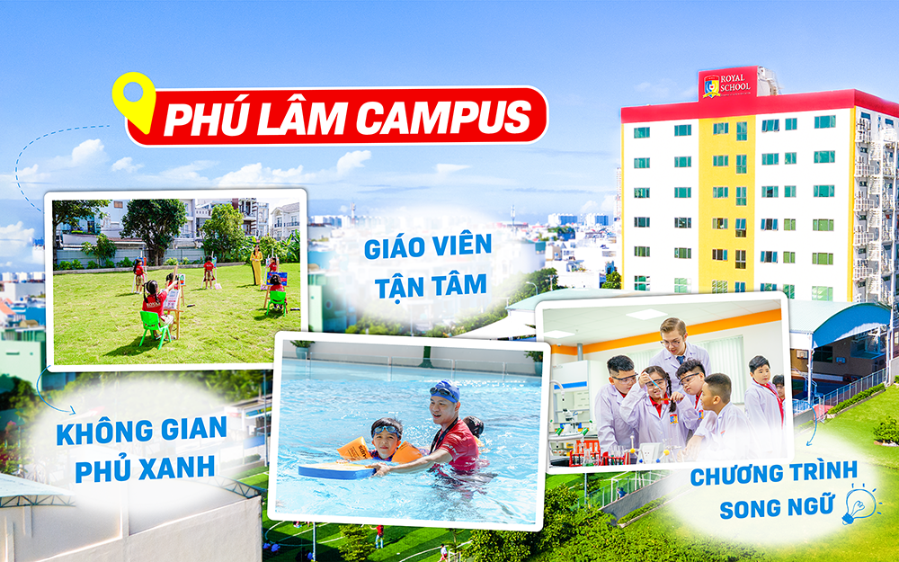 Cảm hứng từ không gian xanh, phòng học ‘chuẩn Tây’ của Royal School Phú Lâm