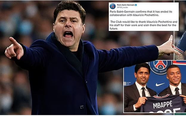 PSG chính thức sa thải HLV Mauricio Pochettino
