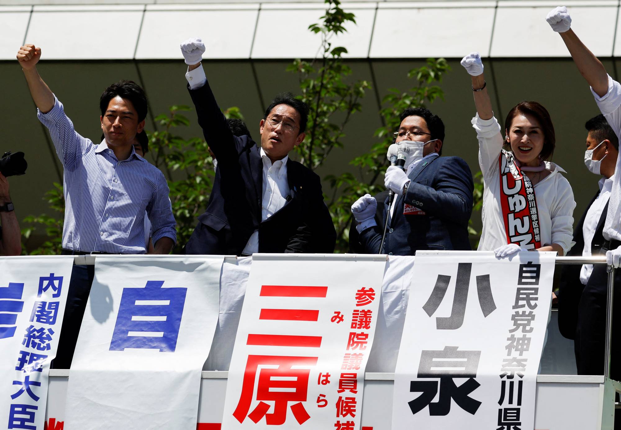 日本は上院選挙キャンペーンを再開します-写真1。