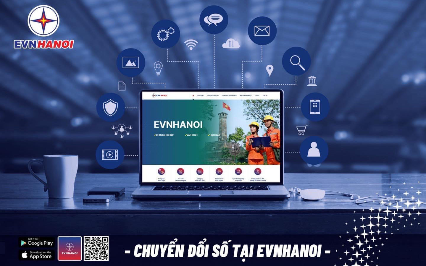 Điện lực Hà Nội đổi lịch ghi chỉ số công tơ về ngày cuối tháng- Ảnh 3. EVNHANOI: Tiêu dùng điện thông minh nhờ ứng dụng chuyển đổi số