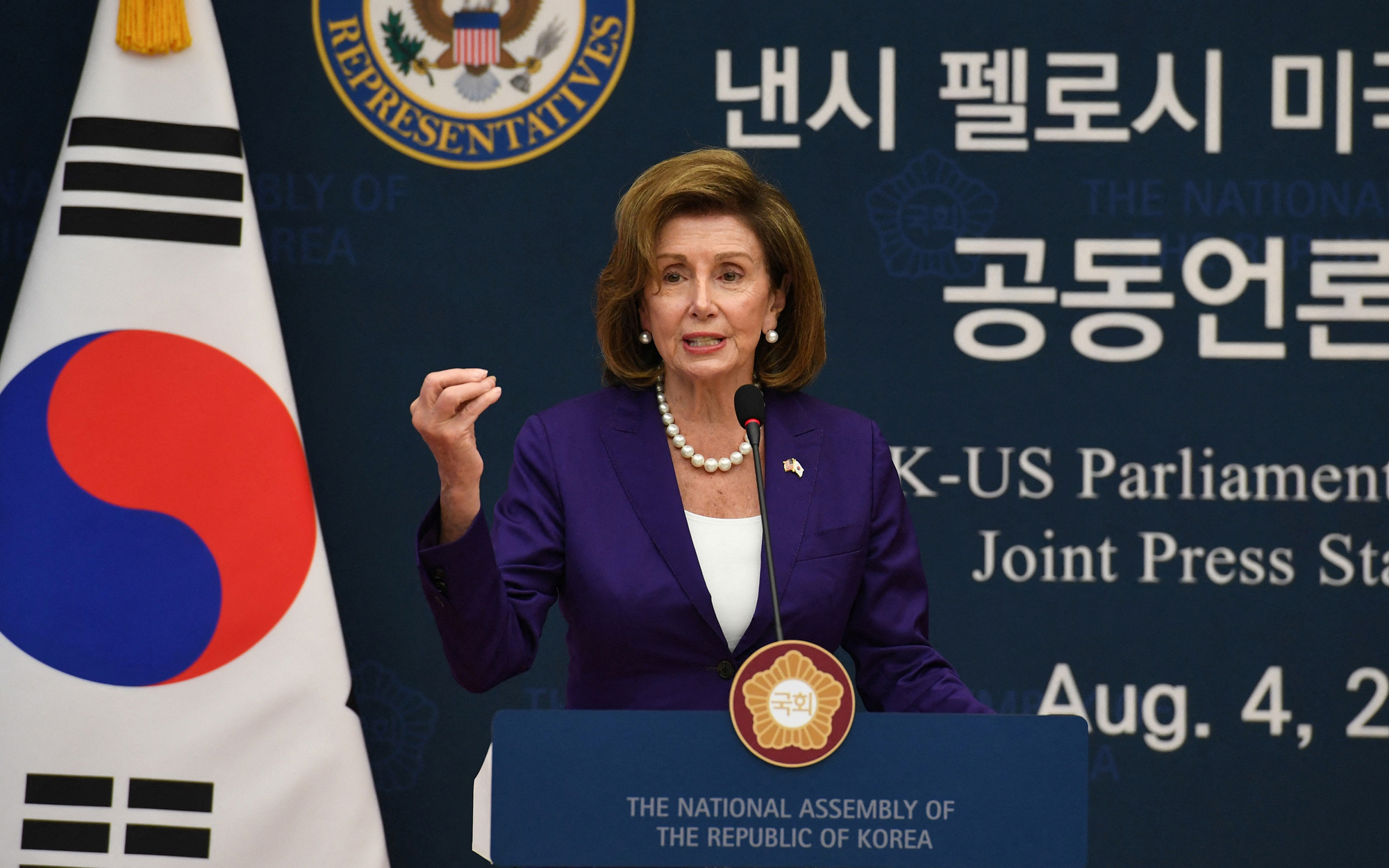 Hàn Quốc phủ nhận Tổng thống Yoon tránh gặp bà Pelosi vì Trung Quốc