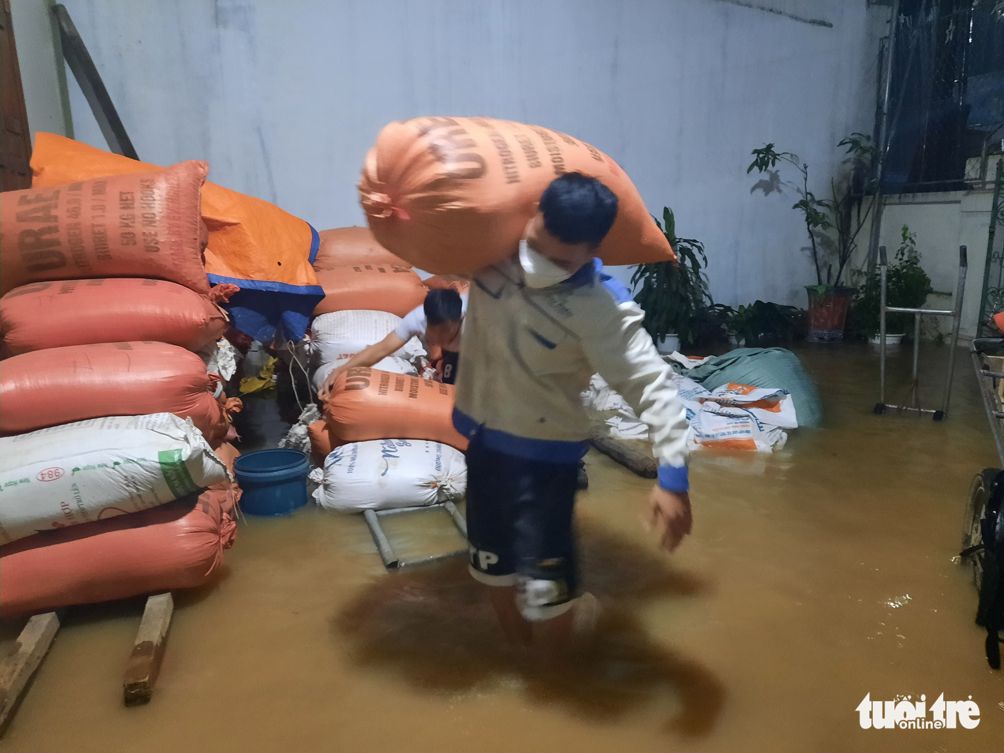 Mưa xối xả, nước dâng trong đêm, bà con Nghệ An hối hả di dời tài sản - Ảnh 6. Mưa xối xả, nước dâng trong đêm, bà con Nghệ An hối hả di dời tài sản - Ảnh 6.
