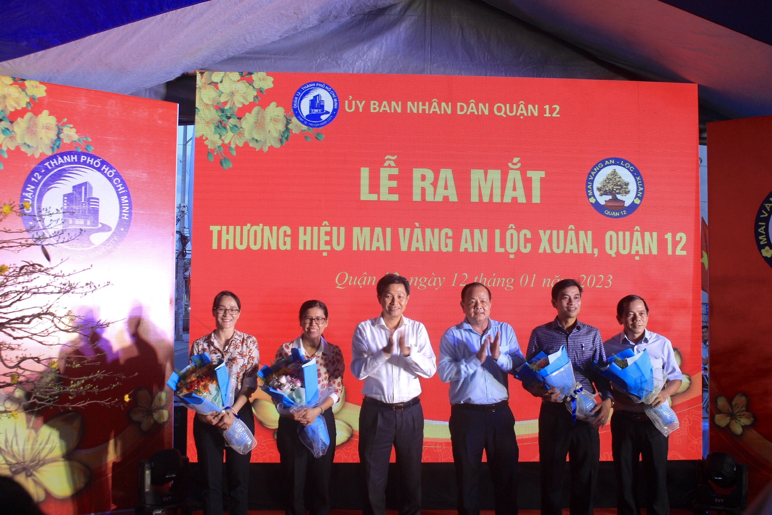 Quận 12: Ra mắt thương hiệu Mai vàng An Lộc Xuân - Ảnh 1. Quận 12: Ra mắt thương hiệu Mai vàng An Lộc Xuân - Ảnh 1.