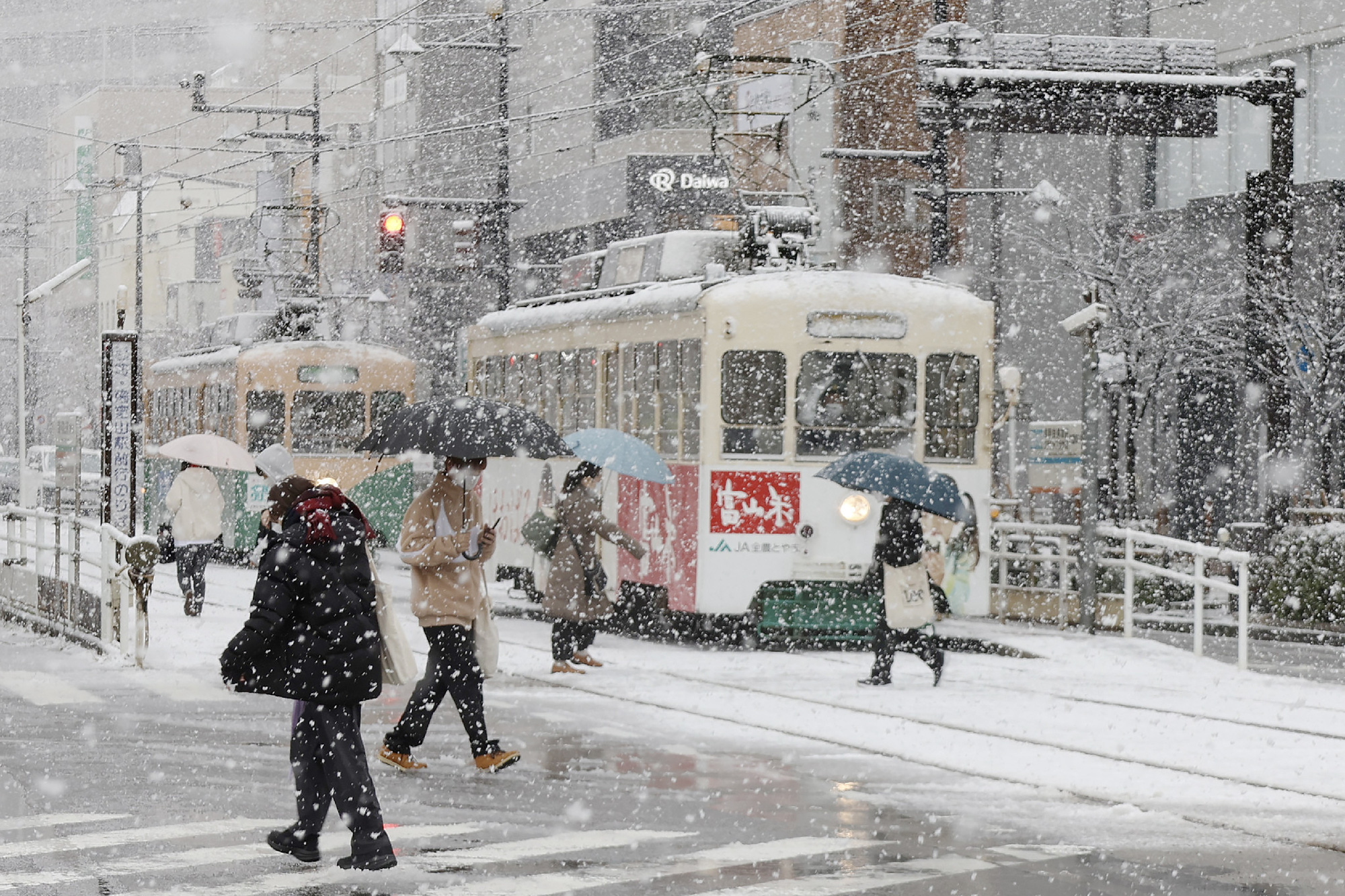 Snow fell a meter thick, Japanese people struggled in the record cold - Photo 7.