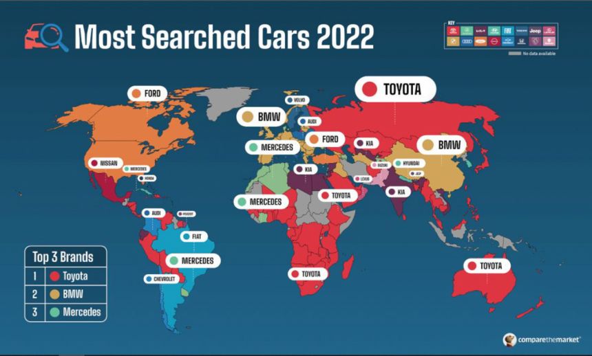 Toyota được cư dân mạng tìm kiếm nhiều nhất, BMW hot hơn cả Mercedes-Benz - Ảnh 2.
