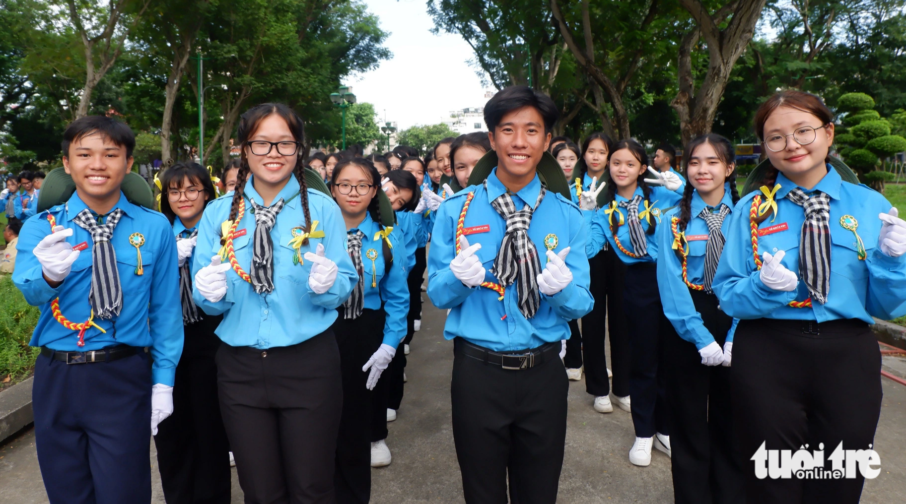 Các đội hào hứng bắt đầu tham gia hội thi - Ảnh: K.ANH