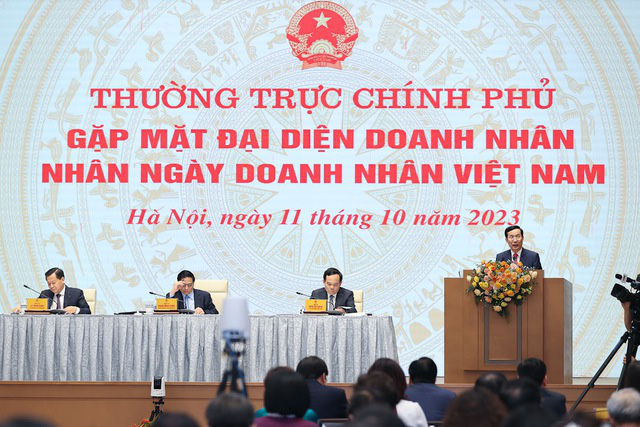 Ông Phạm Tấn Công cho rằng cần chấn hưng tinh thần doanh nghiệp, doanh nhân để tận dụng cơ hội - Ảnh: VGP