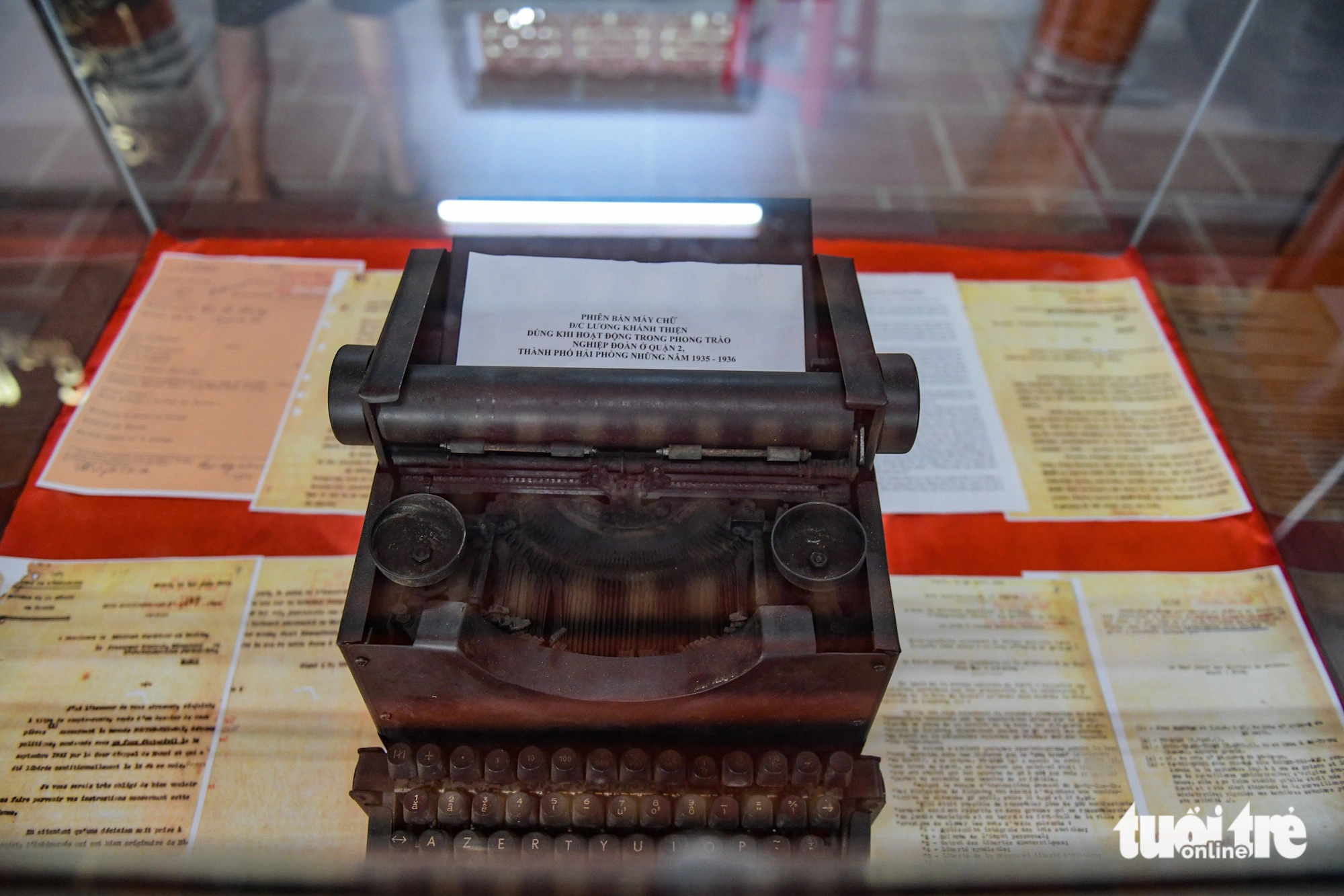 Phiên bản máy chữ nhà lãnh đạo tiền bối Lương Khánh Thiện từng dùng - Ảnh: NAM TRẦN