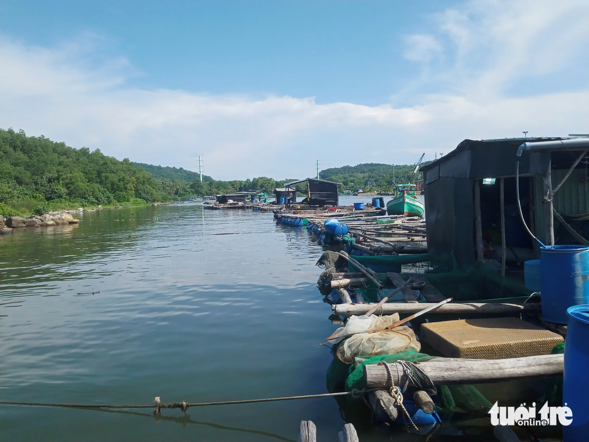 Nhiều hộ nuôi cá biển "tố" doanh nghiệp đã yêu cầu họ phải nộp tiền mới cho vào kênh Cầu Sấu - Ảnh: BỬU ĐẤU