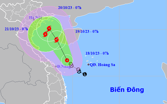 Hôm nay, khả năng áp thấp nhiệt đới mạnh lên thành bão, quỹ đạo phức tạp