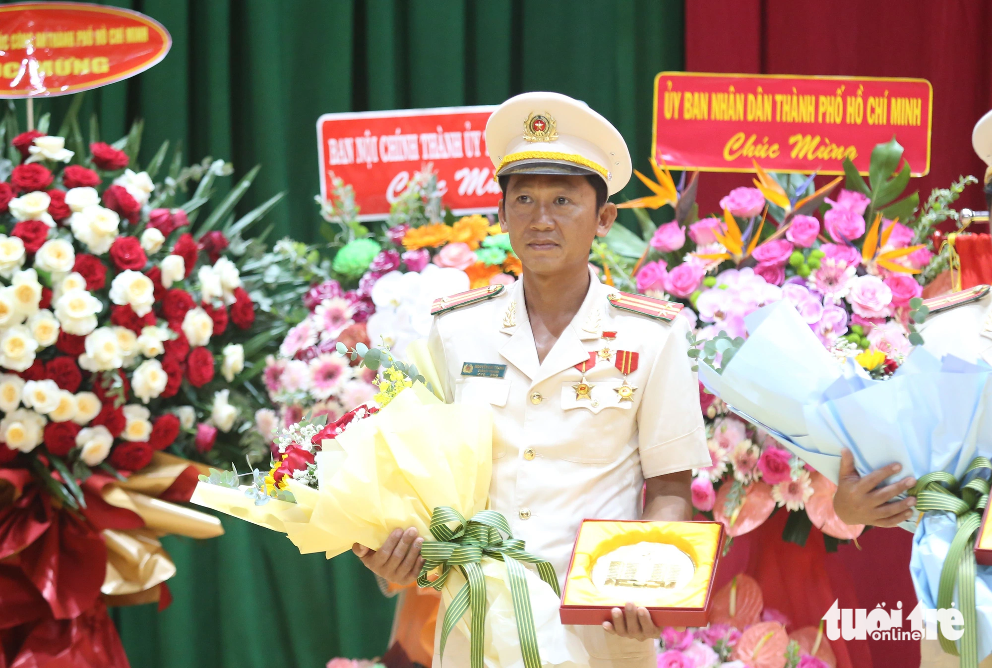 Trung tá Nguyễn Chí Thành là cá nhân duy nhất được vinh danh Anh hùng Lực lượng vũ trang nhân dân - Ảnh: MINH HÒA