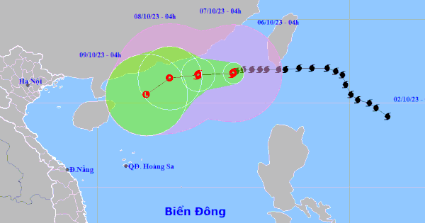 Bão số 4 ảnh hưởng Bắc Biển Đông, miền Bắc đón không khí lạnh