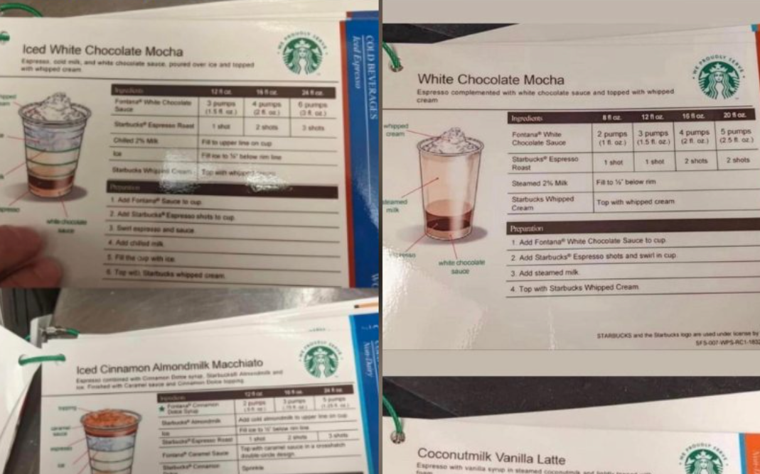 Starbucks bị kiện vì dùng quảng cáo lừa gạt khách hàng- Ảnh 2. Cựu nhân viên tung công thức Starbucks lên mạng sau khi bị đuổi