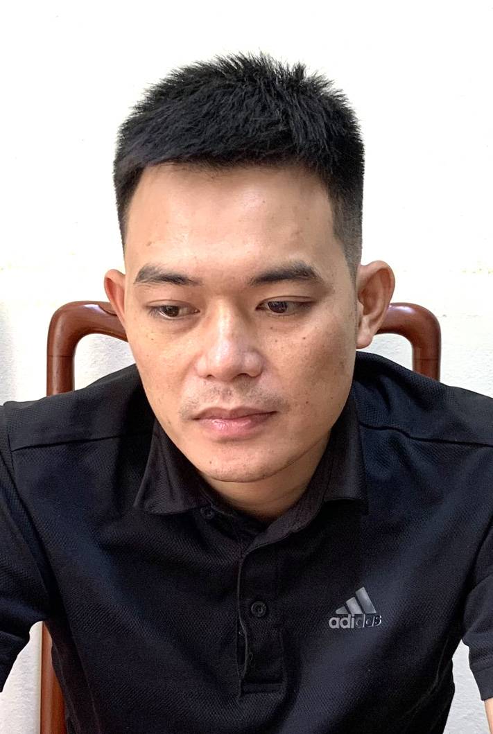 Nghi phạm Lê Văn Bình vừa bị công an bắt giữ - Ảnh Công an tỉnh Thanh Hóa cung cấp