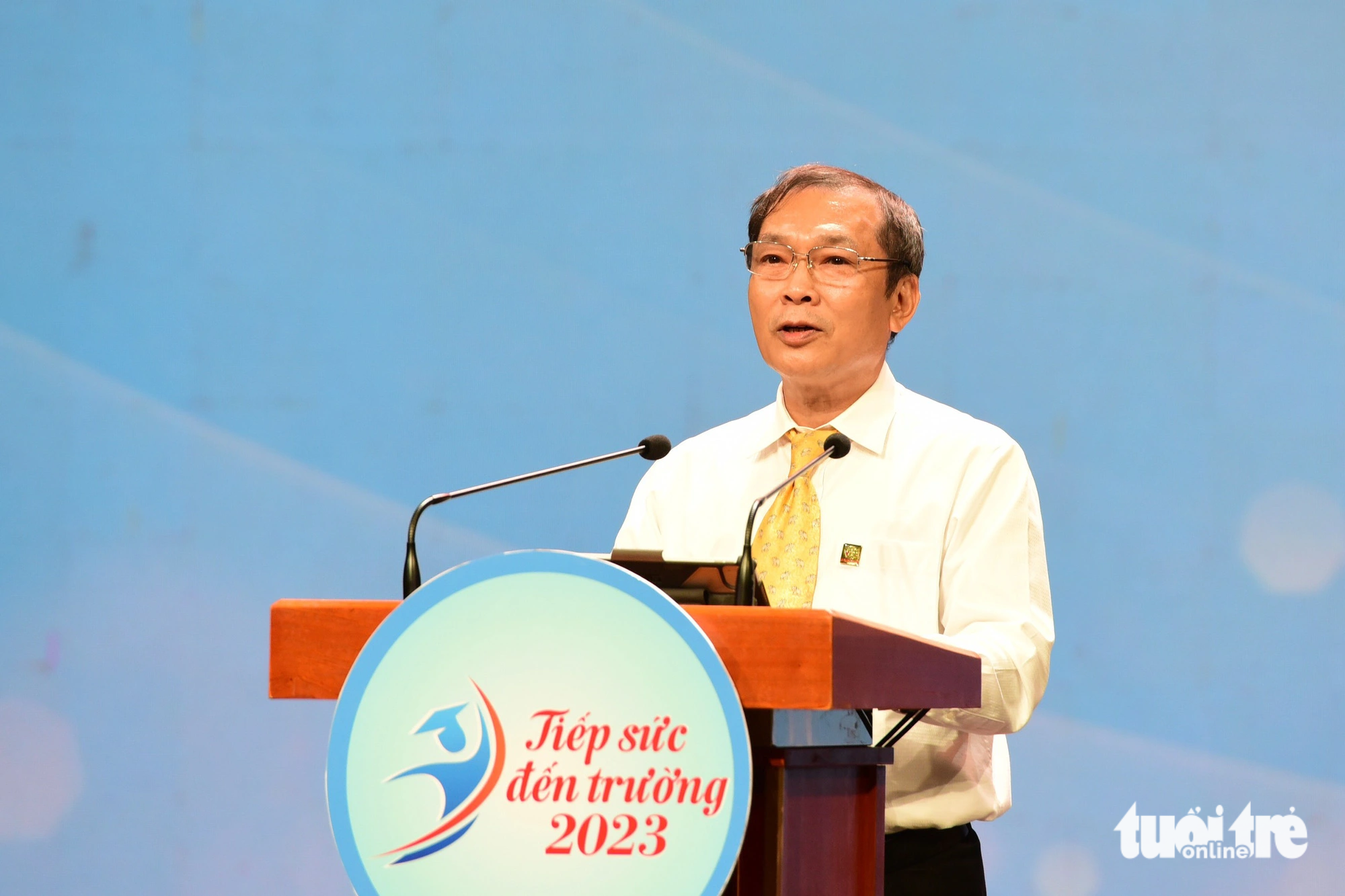 Ông Vũ Duy Hải - Tổng giám đốc Tập đoàn Vinacam, Chủ tịch Hội đồng quản lý Quỹ Khuyến học Vinacam phát biểu tại buổi lễ - Ảnh: DUYÊN PHAN Ông Vũ Duy Hải - Tổng giám đốc Tập đoàn Vinacam, Chủ tịch Hội đồng quản lý Quỹ Khuyến học Vinacam phát biểu tại buổi lễ - Ảnh: DUYÊN PHAN