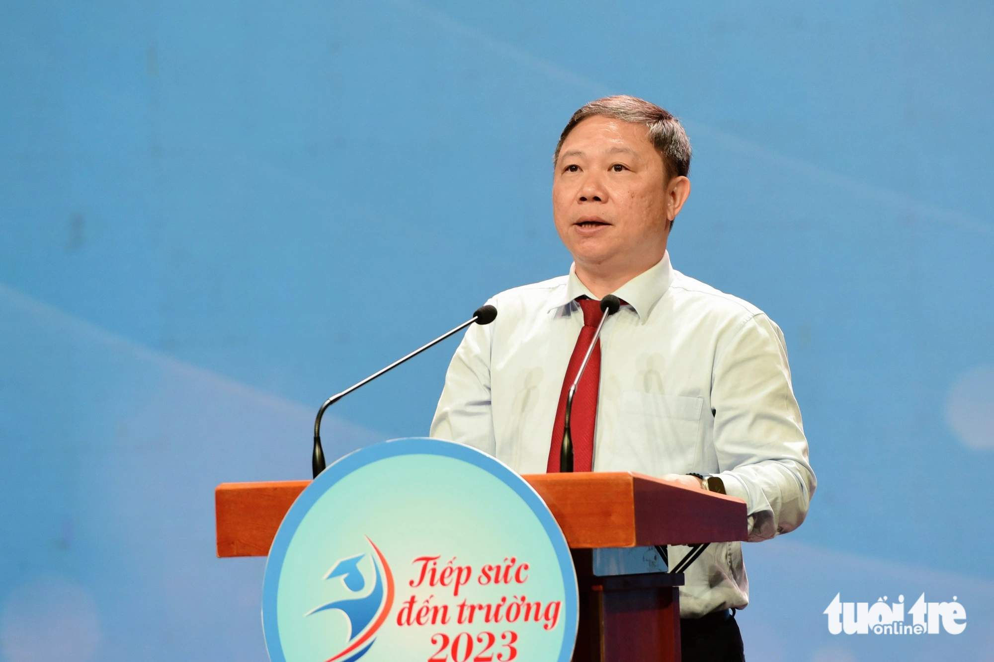 Ông Dương Anh Đức - Phó chủ tịch UBND TP.HCM - phát biểu tại chương trình - Ảnh: DUYÊN PHAN
