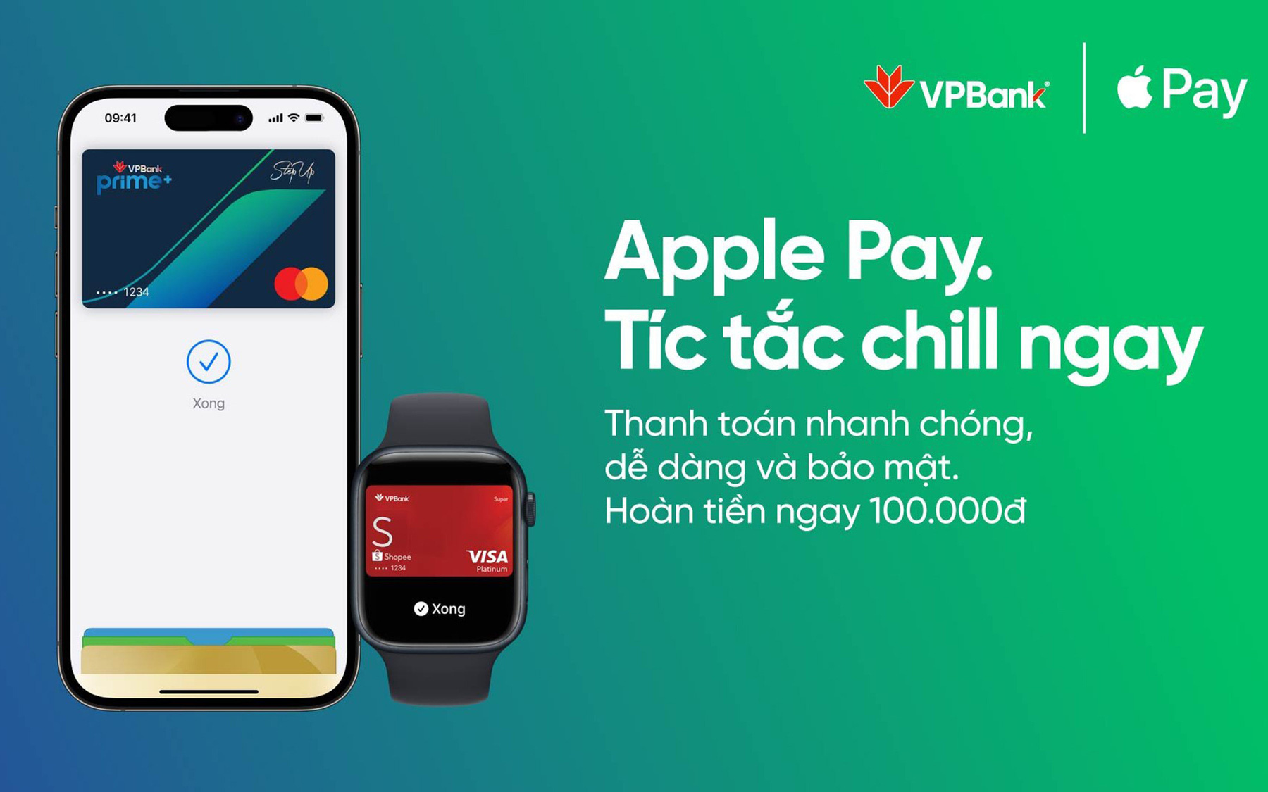 Thẻ ghi nợ của ngân hàng nào hoàn tiền nhiều nhất?- Ảnh 2. Apple Pay của VPBank mới là vật bất ly thân