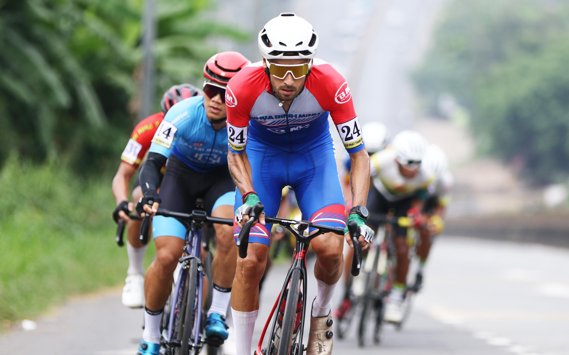 Lê Thanh Hiếu chiến thắng giải xe đạp CLV Criterium Race 2023- Ảnh 2. Tấn Đại thắng chặng đầu cuộc đua xe đạp Nam Kỳ khởi nghĩa 2023
