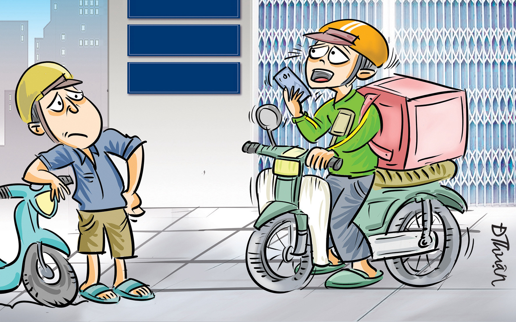 Shipper chạy ẩu, chiếm lề đường ở TP.HCM, Sở GTVT đề nghị siết quản lý- Ảnh 3. Số nhà đánh đố shipper