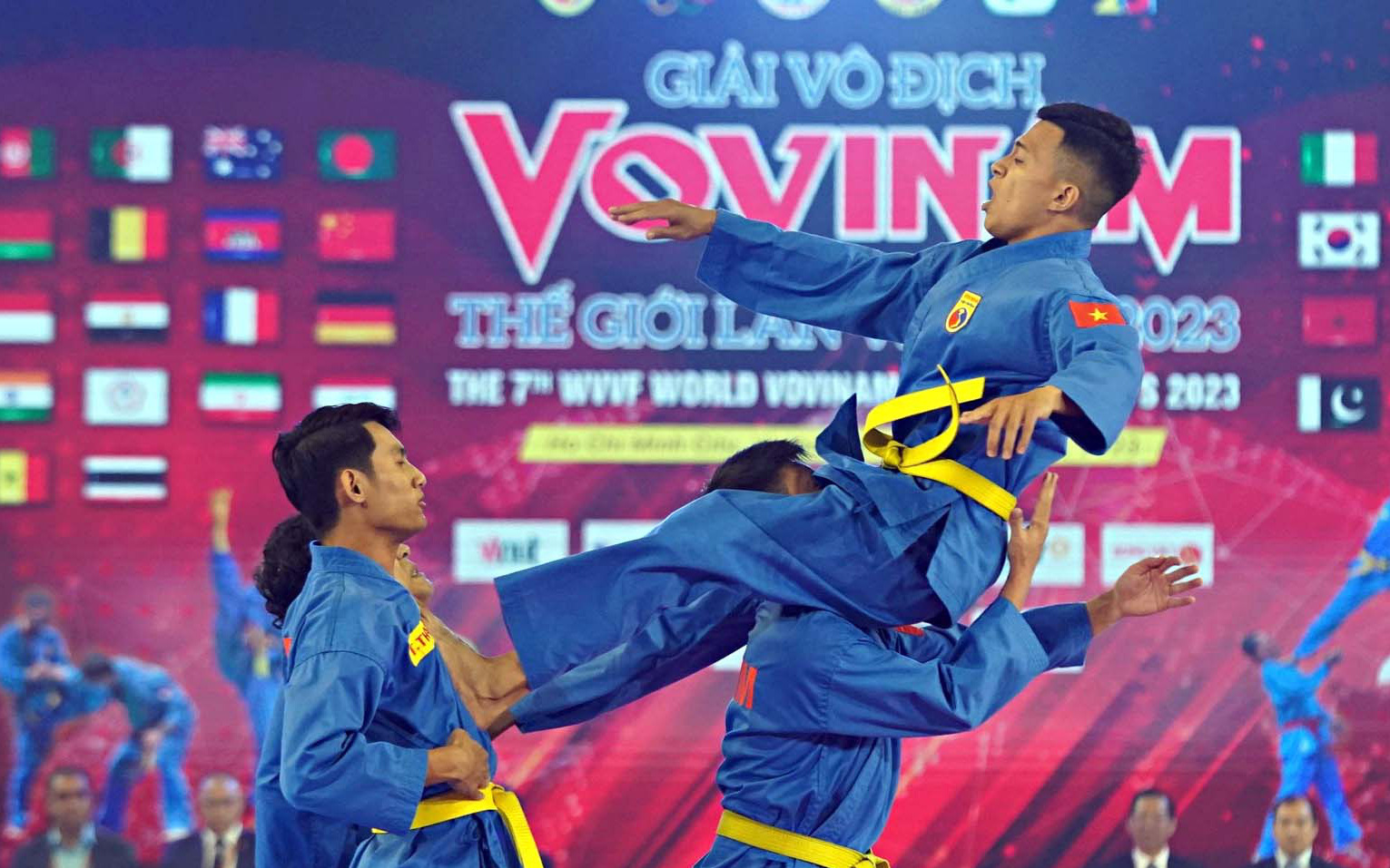 Tình yêu vovinam của cô gái Algeria- Ảnh 2. Hoành tráng lễ khai mạc Giải vovinam thế giới lần 7-2023 ở TP.HCM