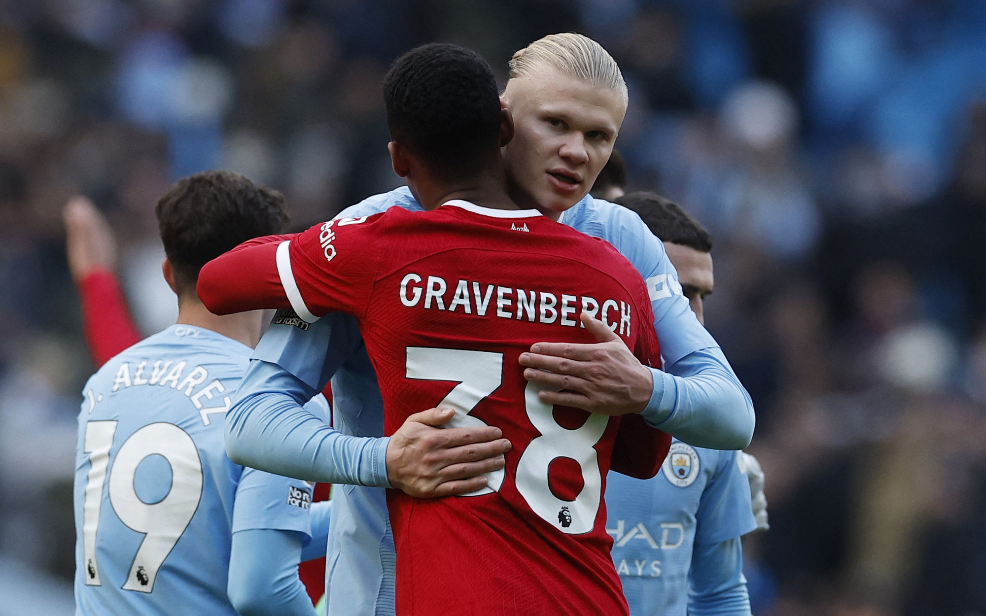 Lịch thi đấu và trực tiếp bóng đá hôm nay: Man City đấu Tottenham- Ảnh 2. Haaland ghi bàn, Man City vẫn không thể thắng Liverpool