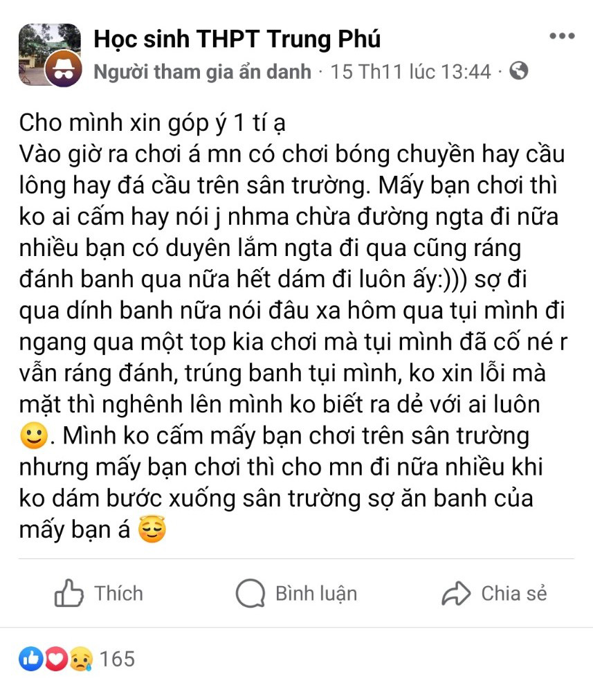 Bị ném banh trúng người giữa sân trường, teen bức xúc- Ảnh 3.