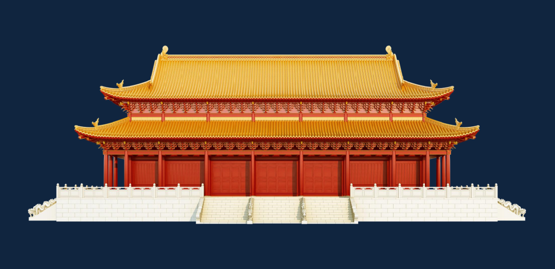 帝城城研究所によるキン ティエン宮殿の建築形態の 3D 復元 - 写真: Bui Minh Tri 帝城城研究所によるキン ティエン宮殿の建築形態の 3D 復元 - 写真: Bui Minh Tri