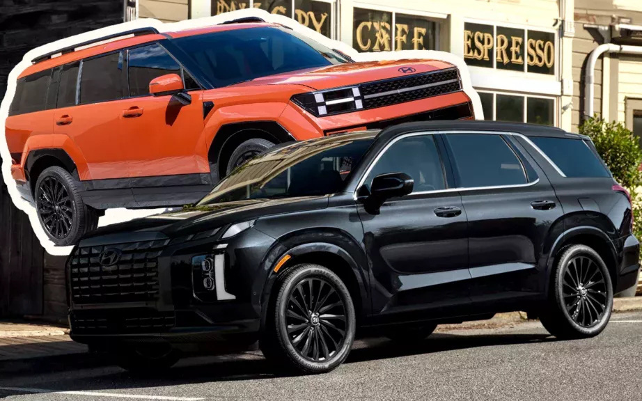 Tin tức giá xe: Hyundai Palisade giảm giá gần 90 triệu tại đại lý- Ảnh 8. Hyundai Palisade thế hệ mới lột xác thiết kế, gây tranh cãi như Santa Fe