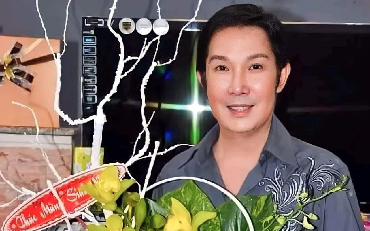Nghệ sĩ cải lương Thanh Hằng nhớ món giò heo hầm nước dừa nấu cho Vũ Linh ăn- Ảnh 2. Sinh nhật Vũ Linh, người hâm mộ gởi hoa, bánh đầy nhà