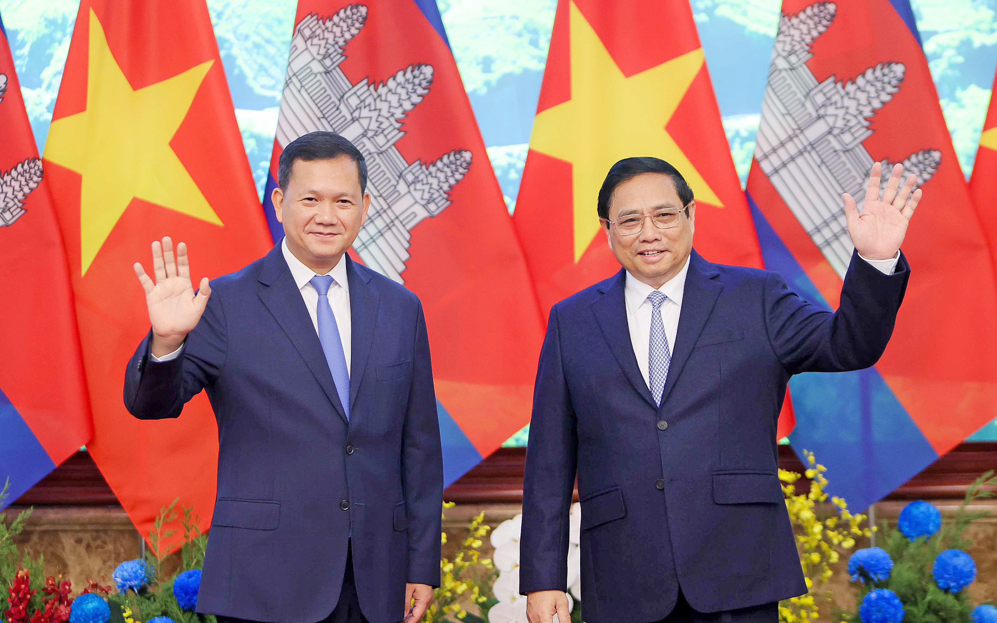 Ông Hun Manet: Việt Nam, Campuchia có tiềm năng hợp tác lớn vì chung chuỗi cung ứng sản xuất- Ảnh 4. Việt Nam, Campuchia chia sẻ tầm nhìn về hợp tác