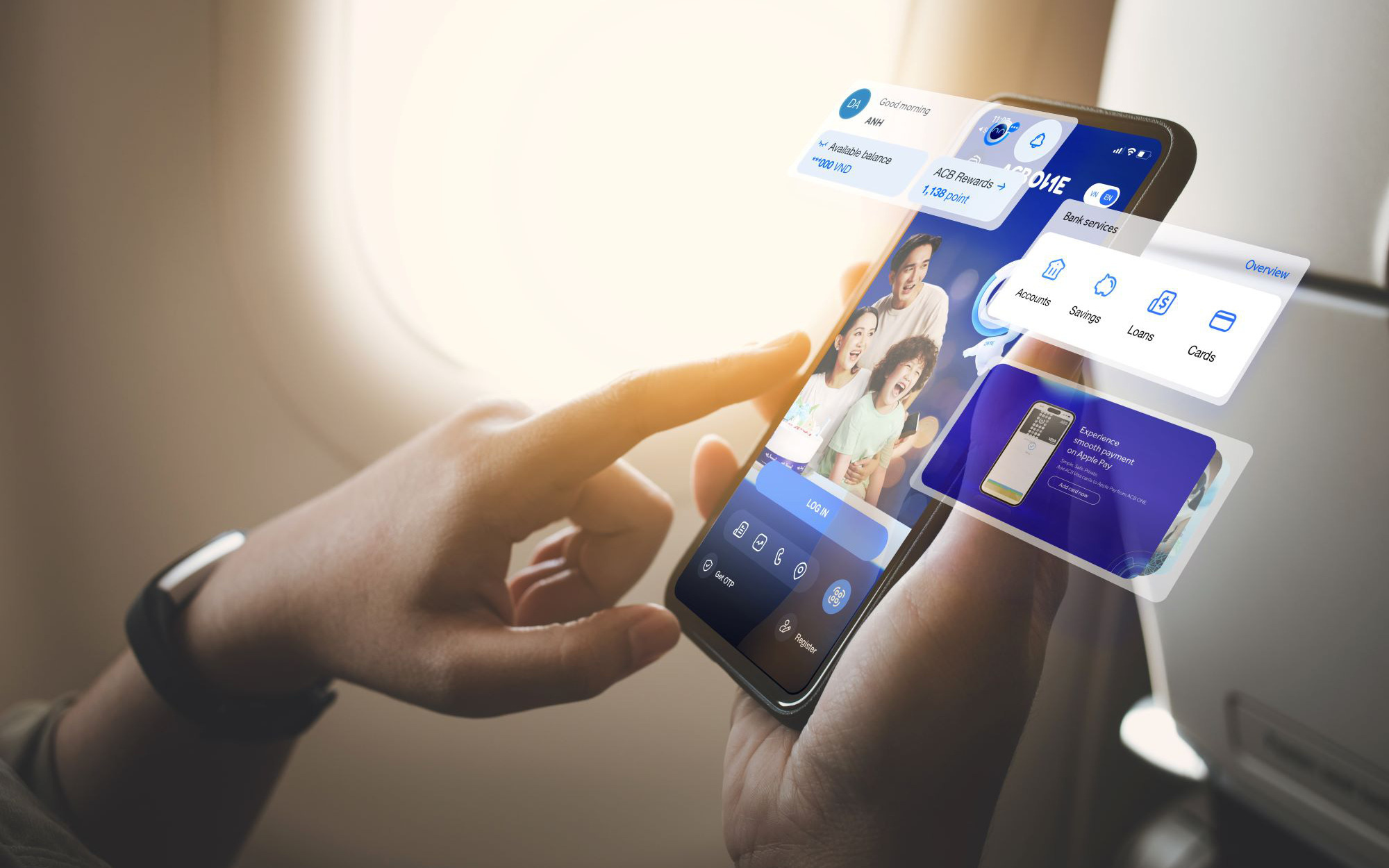 Nhận thông báo số dư qua app thay 'ting ting'- Ảnh 3. ACB khuyến khích giao dịch qua ngân hàng số