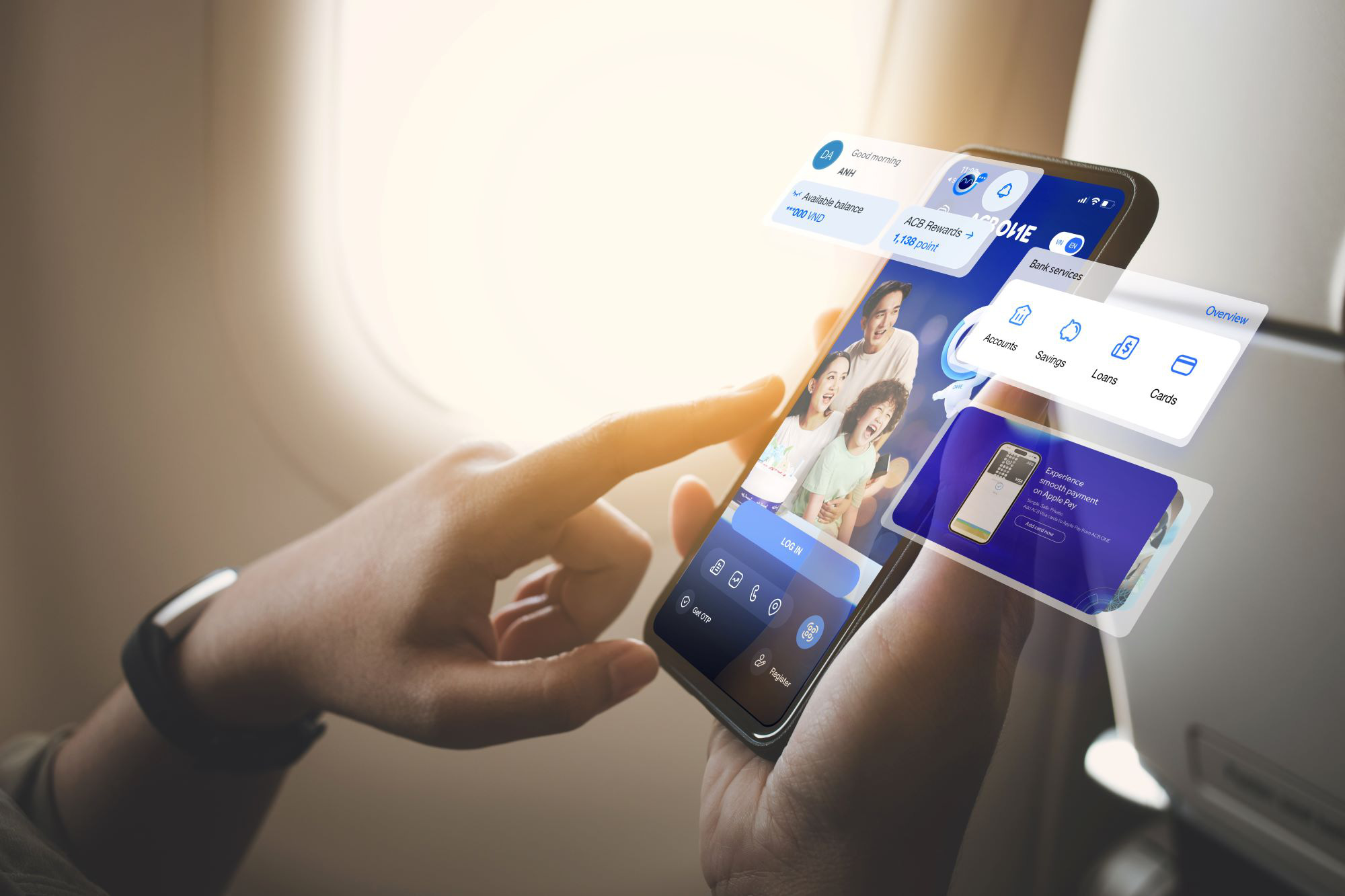 ACB khuyến khích giao dịch qua ngân hàng số- Ảnh 1. ACB khuyến khích khách hàng sử dụng tính năng nhận thông báo không tốn phí qua ứng dụng ngân hàng số ACB ONE - Ảnh: M.T.