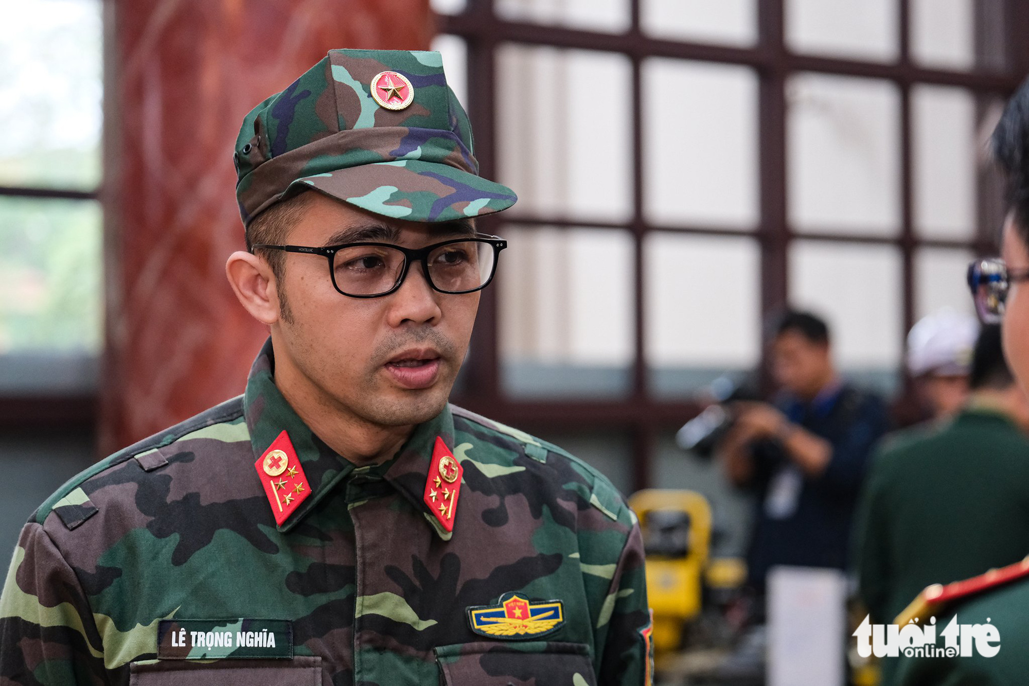 Đại úy Quân nhân chuyên nghiệp Lê Trọng Nghĩa - Ảnh: NAM TRẦN