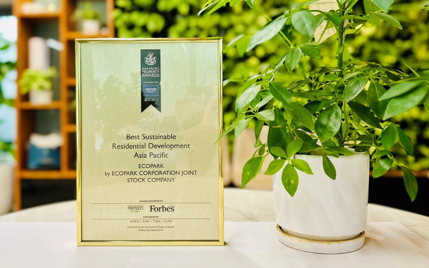 Ecopark đạt giải thưởng khu đô thị bền vững xuất sắc nhất châu Á