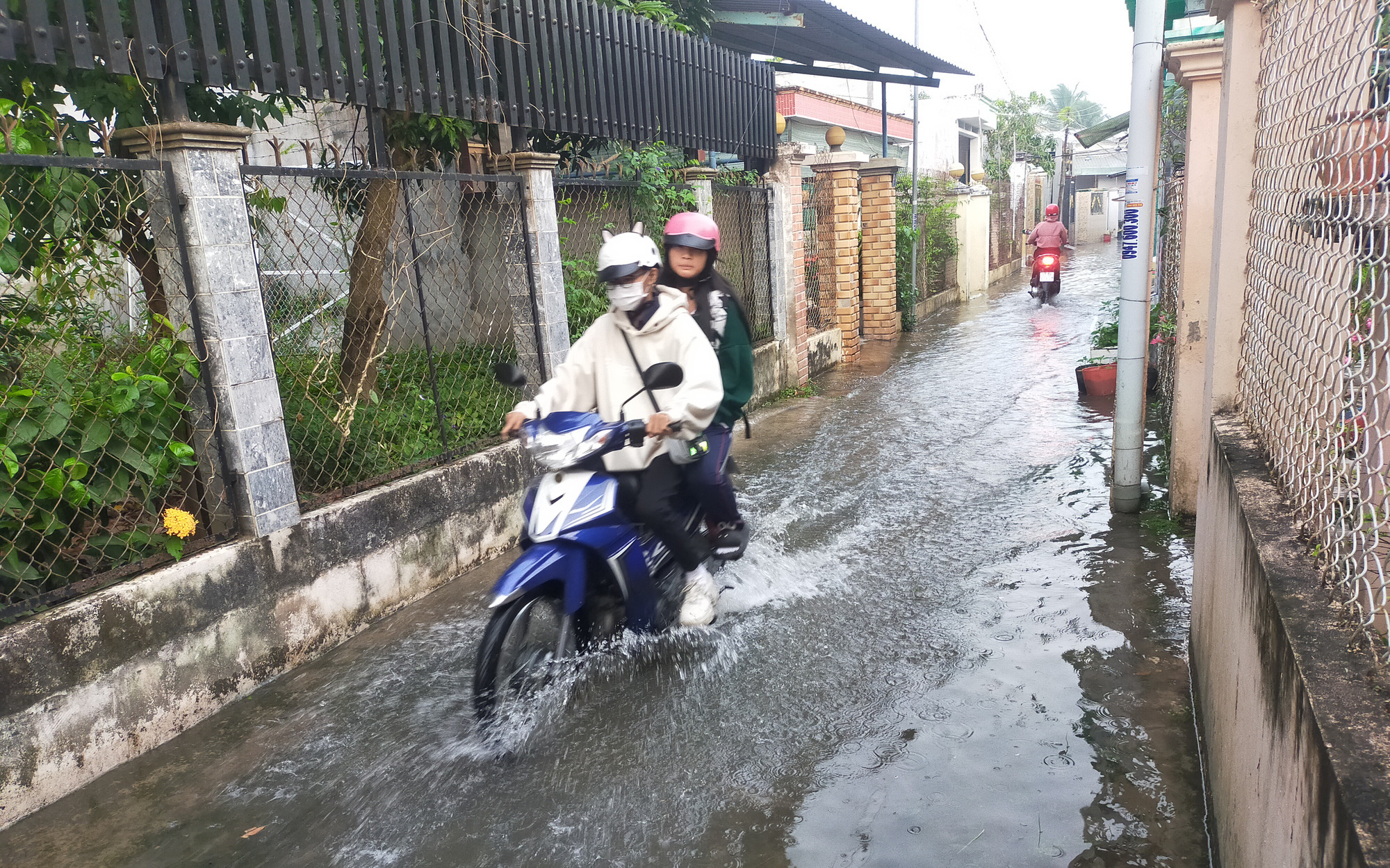 Dân miền Tây cùng lúc đối mặt triều cường và xâm nhập mặn