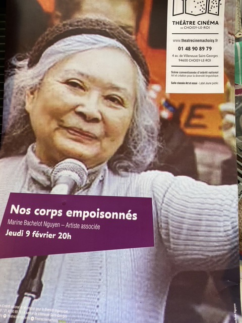 Bà Trần Tố Nga trong một sự kiện ủng hộ nạn nhân chất độc da cam tại Pháp vào năm 2021