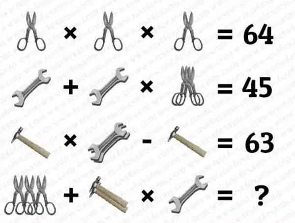 Luyện tập não bộ với phép tính kéo và búa - Ảnh 1. Luyện tập não bộ với phép tính kéo và búa - Ảnh 1.
