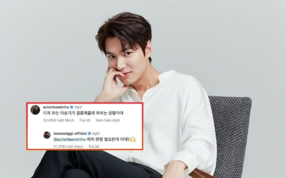 Lee Min Ho lại bị réo gọi khi Lee Seung Gi thông báo kết hôn